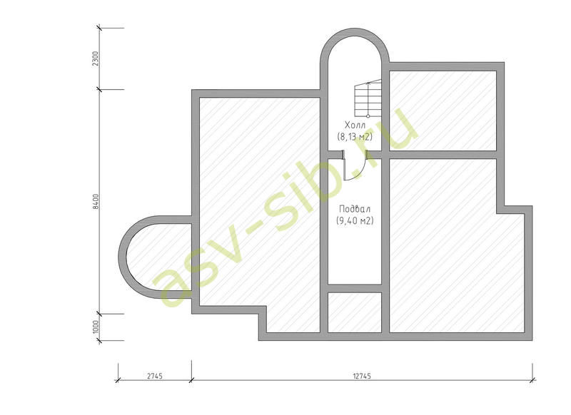 План цокольного этажа дома в стиле фэнтэзи